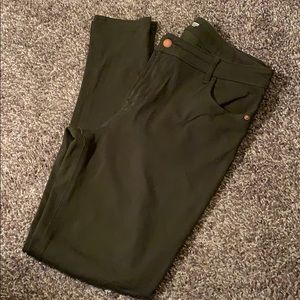 Hunter green skinny jeggings